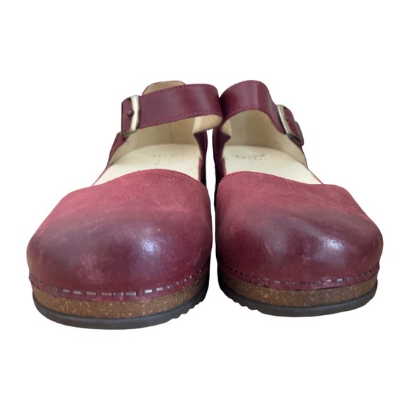 Dansko Mae Red Burnished Suede Mary Jane SZ: 42 EU 11.5-12 US NWOB - Picture 3 of 12